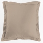 Lot de 2 Taies d'Oreiller 63 x 63 cm – 100% Coton 57 Fils – Sable
