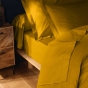 Lot de 2 Taies d'Oreiller 63 x 63 cm – 100% Coton 57 Fils – Curry