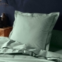 Pack literie – Protège matelas 140x190 imperméable + drap housse + 2 taies Sauge