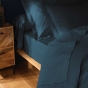 Lot de 4 Taies d'Oreiller 100% Coton 57 Fils/cm² – 2 Taies 63 x 63 cm + 2 Taies 50 x 70 cm Bleu