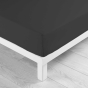 Pack literie – Protège matelas 140x190 imperméable + drap housse + 2 taies Noir