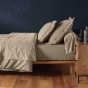 Pack literie – Protège matelas 140x190 imperméable + drap housse + 2 taies Sable
