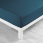 Pack literie – Protège matelas 140x190 imperméable + drap housse + 2 taies Bleu