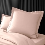Pack complet housse de couette percale 78 fils pour lit 140 x 190 cm Nude