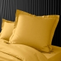 Pack complet housse de couette percale 78 fils pour lit 140 x 190 cm Safran