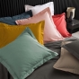 Parure Drap Housse Hôtel 140 x 190 cm + 2 Taies 60 x 60 cm Percale 78 Fils Blanc
