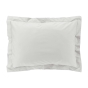 Taie d’oreiller volant plat – 50 x 70 cm – percale unie 78 fils – point bourdon –Blanc