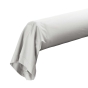 Taie de traversin 85 x 185 cm – percale de coton 78 fils – Blanc – point bourdon