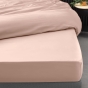 Drap Housse 140 x 190 cm – Percale Unie 78 Fils – Nude