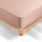 Pack complet housse de couette percale 78 fils pour lit 140 x 190 cm Nude