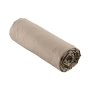 Parure Drap Housse Hôtel 140 x 190 cm + 2 Taies 63 x 63 cm Percale 78 Fils Beige