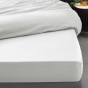 Ensemble literie 4 pièces – Drap plat 240 x 300 cm + drap housse 140x190 cm + 2 taies 63x63 cm – Percale 78 fils – Blanc