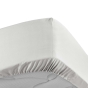 Drap Housse 140 x 190 cm – Percale Unie 78 Fils – Blanc