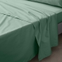 Ensemble literie 4 pièces – Drap plat 240 x 300 cm + drap housse 140x190 cm + 2 taies 63x63 cm – Percale 78 fils – Tilleul