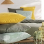 Housse de Couette 140 x 200 cm 1 Personne Gaze de Coton 57 Fils Sable
