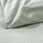 Housse de Couette Melina Sauge 240x220 cm – Coton 60 Fils Fils Teints Lavés Uni