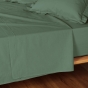 Drap plat 1 personne – 180 x 290 cm – coton 57 fils Lina Cèdre – finition point bourdon