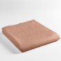 Drap plat 2 personnes 240 x 300 cm coton 57 fils Lina Blush – Finition point bourdon