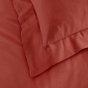 Lot de 2 Taies d'Oreiller 63 x 63 cm – 100% Coton 57 Fils – Terracotta