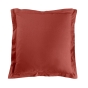 Lot de 2 Taies d'Oreiller 63 x 63 cm – 100% Coton 57 Fils – Terracotta