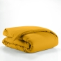 Housse de couette 140 x 200 cm – Coton uni 57 fils – LINA – Curry