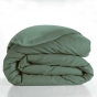 Housse de couette 2 personnes 240 x 220 cm – Coton uni 57 fils – LINA – Cèdre