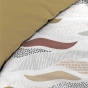 Parure de lit 240x220 cm + 2 taies – Microfibre imprimée ZENITH – Motif ondulé tons naturels