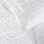 Parure de lit 2 pièces 140 x 200 cm microfibre unie plissée PLISSIA Blanc