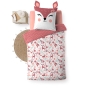 Housse de couette enfant réversible BICHETTE – 140 x 200 cm – 100% coton – 42 fils