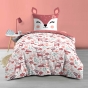 Housse de couette enfant réversible BICHETTE – 140 x 200 cm + Drap housse 90 x 190 cm