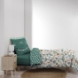  Housse de couette enfant réversible 140 x 200 cm – 100 % coton 42 fils – DINA 