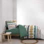 Housse de couette 2 personnes 240 x 220 cm coton 42 fils ASIANA + 2 taies