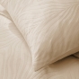 Parure de lit 3 pièces 240 x 220 cm – Velours gaufré ZANOA Sable