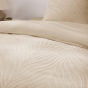 Parure de lit 3 pièces 240 x 220 cm – Velours gaufré ZANOA Sable