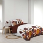 Parure de lit 3 pièces 240 x 220 cm imprimée Coton 57 fils PALOMA