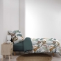Parure de lit 2 pièces 140 x 200 cm 100% coton 57 fils ASSANA