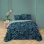 Parure de lit 3 pièces 200 x 200 cm 100% coton 57 fils STACY + 2 taies