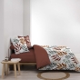 Parure de lit 3 pièces 240 x 220 cm coton 42 fils imprimé MAKAO