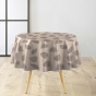 Nappe ronde Ø160 cm PVC imprimé – Finition biais – Feuillys Lin