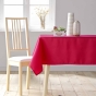 Nappe rectangle 140 x 200 cm – Polyester uni Essentiel – Rouge – Finition ourlet