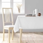Nappe de Table XXL 140 x 300 cm – Polyester Uni – Teinte Blanc Intemporel