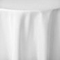 Nappe ronde Ø 180 cm – Polyester uni – Blanc Essentiel – Finition ourlet
