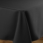 Nappe rectangulaire 140 x 250 cm – Polyester uni – Essentiel Noir