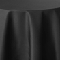 Nappe ronde Ø 180 cm – Polyester uni – Essentiel Noir  – Finition ourlet
