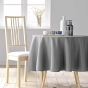 Nappe ronde Ø 180 cm – Polyester uni – Essentiel Béton – Finition ourlet