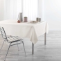 Nappe rectangulaire 140 x 250 cm – Chambray Uni Enduit – Newton Crème