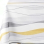 Nappe antitache rectangle 150 x 240 cm polyester imprimé – Ondulys Blanc/jaune