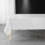 Nappe rectangle jacquard plumette Blanc 140 x 240 cm antitache