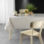 Nappe rectangle jacquard plumette Beige 140 x 240 cm antitache