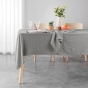  Nappe rectangle 140 x 240 cm – Microfibre unie lavée – Finition ourlet – SUZY Taupe